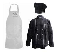 fratelliditalia.org Completo Personalizzabile Kit Divisa Cucina e Scuola Alberghiera con Grembiule, Cappello e Casacca Chef