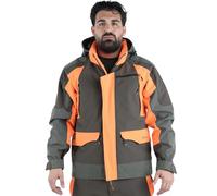 fratelliditalia.org Giacca Giubbino Softshell Arancio Cappuccio Alta visibilita Uomo - Personalizzabile con Il Tuo Logo