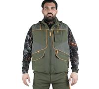 fratelliditalia.org Gilet smanicato arancio verde elasticizzato antispino e antistrappo con la presenza di carniere caccia Colore Arancio Taglia S