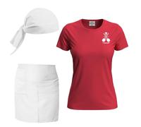 fratelliditalia.org Kit Donna Cucina Ristorante Pizzeria con t-Shirt e Grembiule Corto e Bandana Varie Taglie e Colori Made in Italy