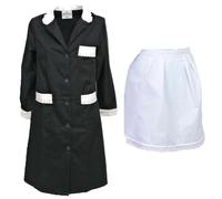 fratelliditalia.org Kit Governante Cameriera Hotel Grembiule e Camice a Manica Lunga con Merletto Personalizzabile con Logo e Nome