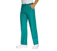 fratelliditalia.org Pantalaccio Pantalone da Lavoro Comodo Cotone Bianco Azzurro Cuoco Chef - Personalizzabile con Il Tuo Logo