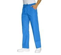 fratelliditalia.org Pantalaccio Pantalone da Lavoro Comodo Cotone Bianco Azzurro Cuoco Chef - Personalizzabile con Il Tuo Logo