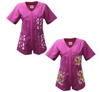 fratelliditalia.org Set di Due Camice Grembiule con Zip per Maestra Asilo Infanzia Infermiera ludoteca Scuola Bambini Fantasia