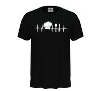 fratelliditalia.org T-Shirt Maglia Mezza Manica con Stampa DTF Battito da Cuoco, per Uomo e Donna Chef Colore Nero Taglia S