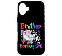 Fratello del compleanno, ragazza, pattinatrice, pattinaggio a rotelle, festa di famiglia Custodia per iPhone 16 Plus