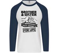 Fratello E Sorella Migliori Amici Fratelli Uomo L/S Maglietta Da Baseball