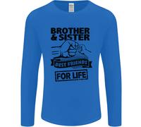 Fratello E Sorella Migliori Amici Fratelli Uomo Manica Lunga T-Shirt