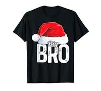 Fratello Grande Cappello di Babbo Natale Famiglia Pigiama Natale Maglietta
