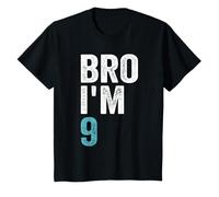 Fratello ho 9, 9 anni Ragazze e ragazzi 9 ° compleanno Maglietta