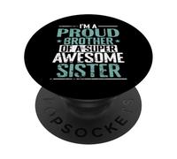 Fratello orgoglioso di una sorella super fantastica PopSockets PopGrip Adesivo