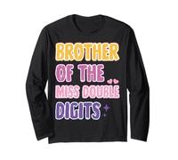 Fratello Peace Single Digits I'm 10 Compleanno Ragazze Familiari Maglia a Manica