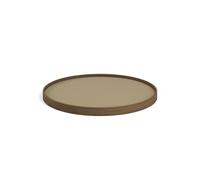 Fratello. Vassoio Krüger Bølling Ø50 Rovere Affumicato con Pannelli in Beige/ Marrone