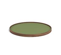 Fratello. Vassoio Krüger Bølling Ø60 Noce con Piatto I Verde/ Verde Verde