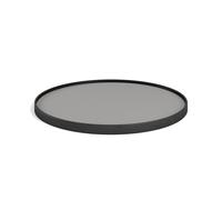 Fratello. Vassoio Krüger Bølling Ø60 Rovere Verniciato Nero con Piatti in Grigio/ Grigio Scuro