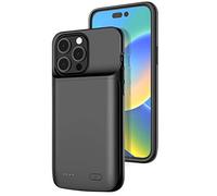Fraternize Custodia con batteria per iPhone 14 Pro Max, custodia di ricarica da 10000 mAh per iPhone14ProMax, custodia sottile e portatile con caricabatterie ricaricabile estesa nera