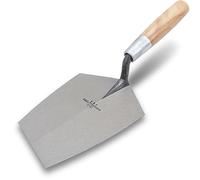 Frattazzo a secchio Marshalltown, cazzuola da muratore, cazzuola da intonacatore con manico in legno in acciaio al carbonio, larghezza della cazzuola: 210 mm
