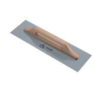 Frattazzo Acciaio Tedesco Base Legno mm 140x480 Ausonia