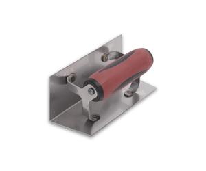 Frattazzo Ad Angolo Interno Rettangolare, Con Manico Durasoft, in Acciaio