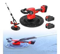 Frattazzo Elettrico Cemento, Cazzuola Elettrica Levigare Le Pareti, Lucidatrice Malta Cementizia, Maniglia Rimovibile A 120°, 40-300 Giri/Min, 600-900W, Per Pareti, Soffitti, Levigatrice 15batteries