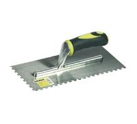 FRATTAZZO FRATTONE ACCIAIO DENTATO maurer 280X120 sx COLLA PIASTRELLE