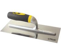 Frattazzo Liscio Mod. USA Utilia 12x28 cm - Impugnatura Ergonomica e Lama Cromat