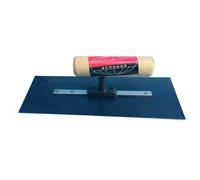 Frattazzo Per Intonaci Blu In Acciaio Con Manico In Legno 24x10cm/9.45x3.94