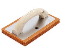 Frattazzo Per Intonaci In Gomma Grana Media 24x10 Cm Ancora Edilizia