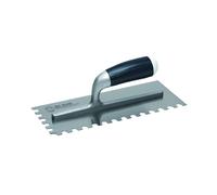 Frattone 28x12 cm Dentato Sinistro 10x10 mm Manico In Plastica