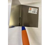 Frattone ad Angolo Interno Acciaio Inox 100x125mm Pavan art. 854/IS Manico Gomma