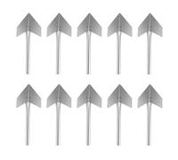 Frattone Angoli in Acciaio Inox Argento, Set 10 Pezzi