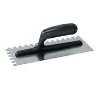 FRATTONE DENTATO C/MANICO IN ABS 28x12 cm - dentatura 7x7 mm