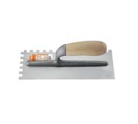 Frattone dentato USA con manico in legno 12x28 cm