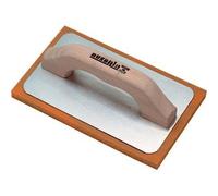 Frattone gomma ausonia arancio base alluminio/legno mm 135x215 conf. da 3pz