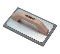 Frattone gomma ausonia grigia base alluminio/legno mm 135x215 conf. da 2pz