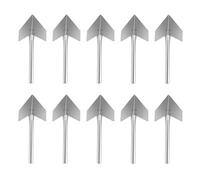 Frattone per Angoli in Acciaio Inox 10 Pezzi Argento