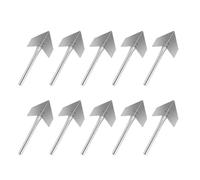 Frattone per Angoli in Acciaio Inox, Set 10 Pezzi Argento