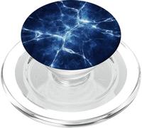Frattura blu brillante per l'arte astratta dell'energia Ice PopSockets PopGrip per MagSafe
