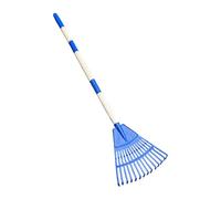 Frattura con scopa a ventaglio a 14 denti in polipropilene, per giardino, prato, cortile, smontabile e leggero (350 g), per la pulizia all'aperto, attività genitore-bambino, 86 x 20 cm