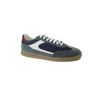 FRAU 22D1 blu scarpe uomo sneakers lacci pelle camoscio