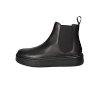 Frau 41N2 Nero Beatles Donna Scarpe Stivaletti Platform Pelle Elastici 36