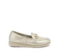 FRAU 51V5 Mocassini Comfort in Pelle Laminata Platino (51V5, Sistema Taglie Calzature EU, Adulto, Donna, Numero, Media, 38)