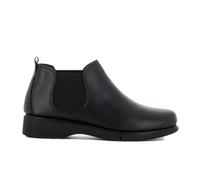 FRAU 53L1 Stivaletti Chelsea Classici in Pelle Nera o Ebano, Suola Flessibile, Design Casual. (Nero, 37, Sistema Taglie Calzature EU, Adulto, Donna, Numero, Media, 37)