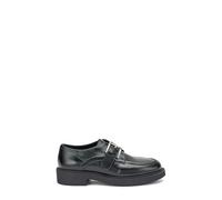 Frau 79Q1 Mocassini in Vitello Bristol Nero Nero, 38