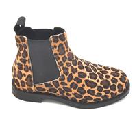 Frau 98J3 stivaletto pelo cavallino leopardato elastico tacco 2cm