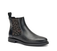 FRAU 98U3 Stivaletti Chelsea da Donna in Pelle Nera con Elastico Decorato. (37, Sistema Taglie Calzature EU, Adulto, Donna, Numero, Media, 40)