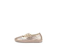 Frau - Ballerina in Pelle Laminata laserata