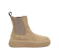 Frau Donna Beatles in pelle scamosciata suola scanalata