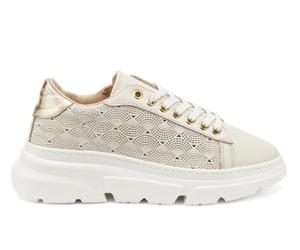 FRAU FX 53M1 P/E scarpe donna sneakers pelle tessuto stringhe casual zeppa
