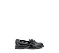 Frau - Mocassini con Fibbia in Pelle Lucida stropicciata